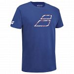 Babolat Exercise Big Flag Tee Sodalite Blue